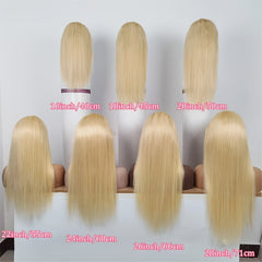 613 HD Lace Front Wig Human Hair 13x4 Straight Blonde Lace Front Wigs