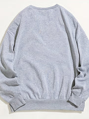 Cozy Letter Print Sweatshirt for Women