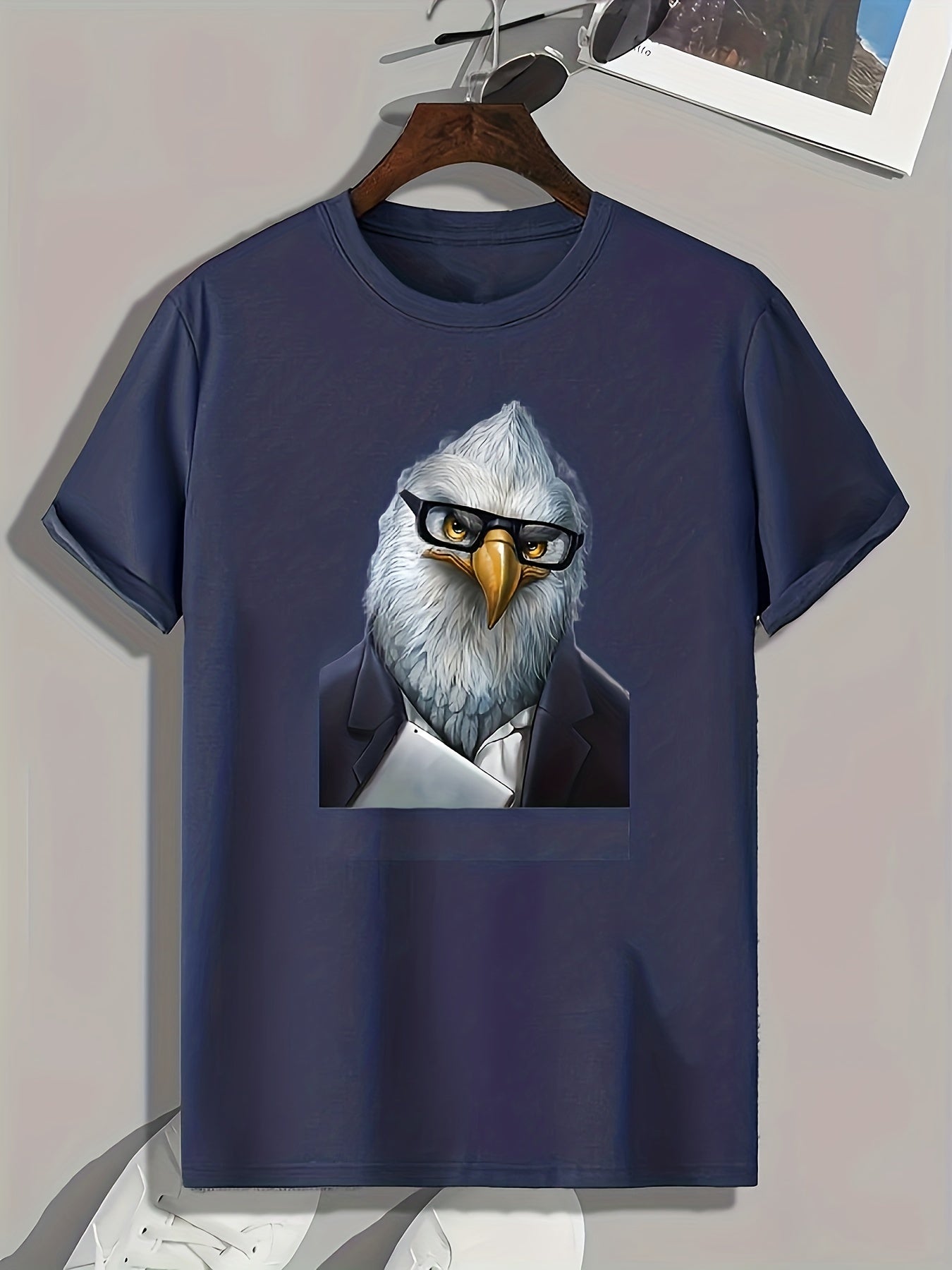 Eagle Print Men's Graphic T shirt Casual Comfy Tees for Summer