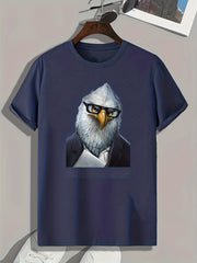 Eagle Print Men's Graphic T shirt Casual Comfy Tees for Summer