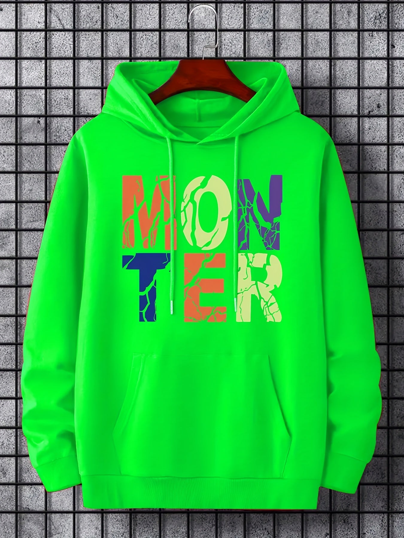 Men's Casual Print Hoodie Sweatshirt for Spring