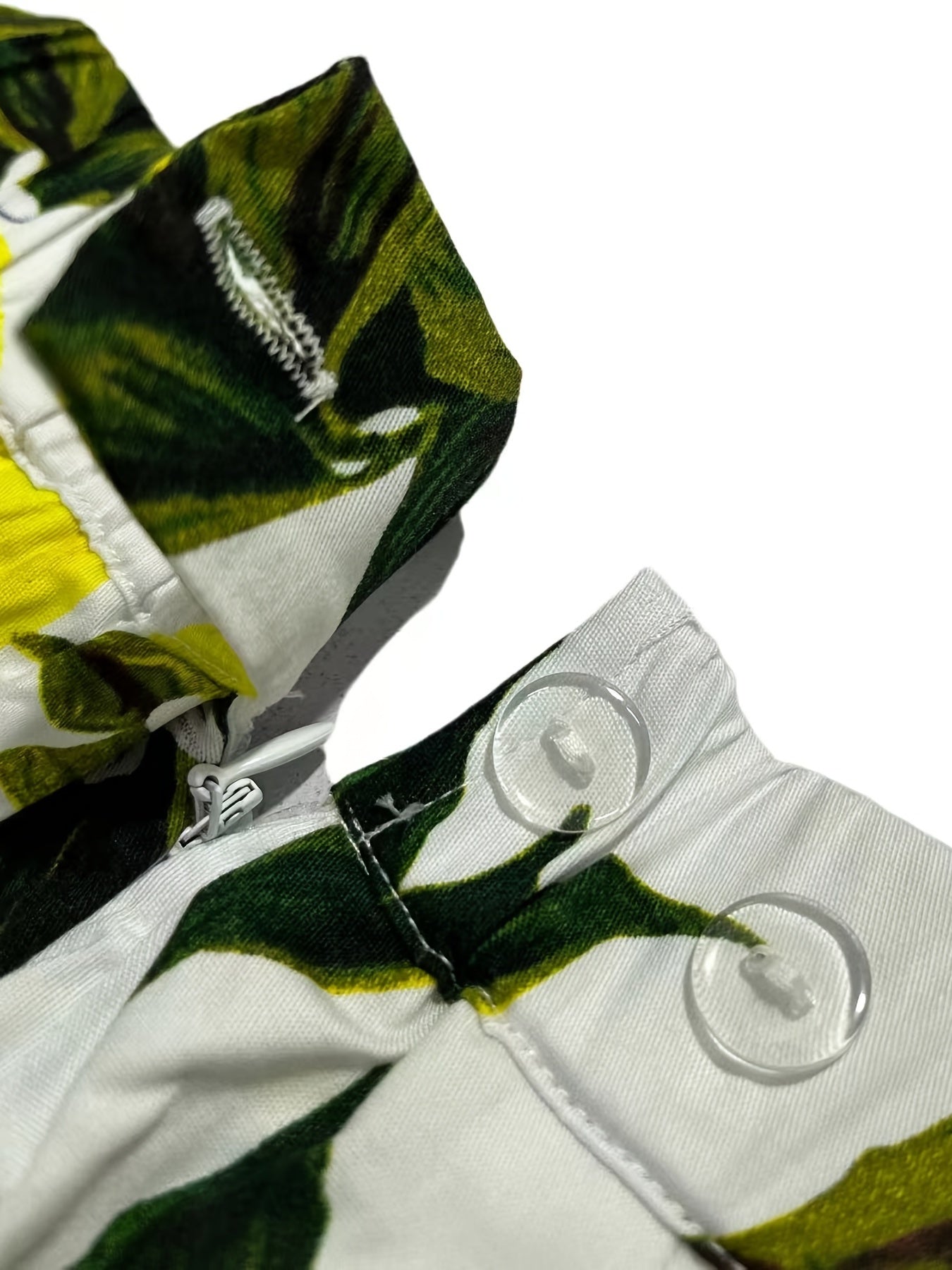 Lemon Print Vintage A-line Skirt Casual Every Skirt Fall & Spring