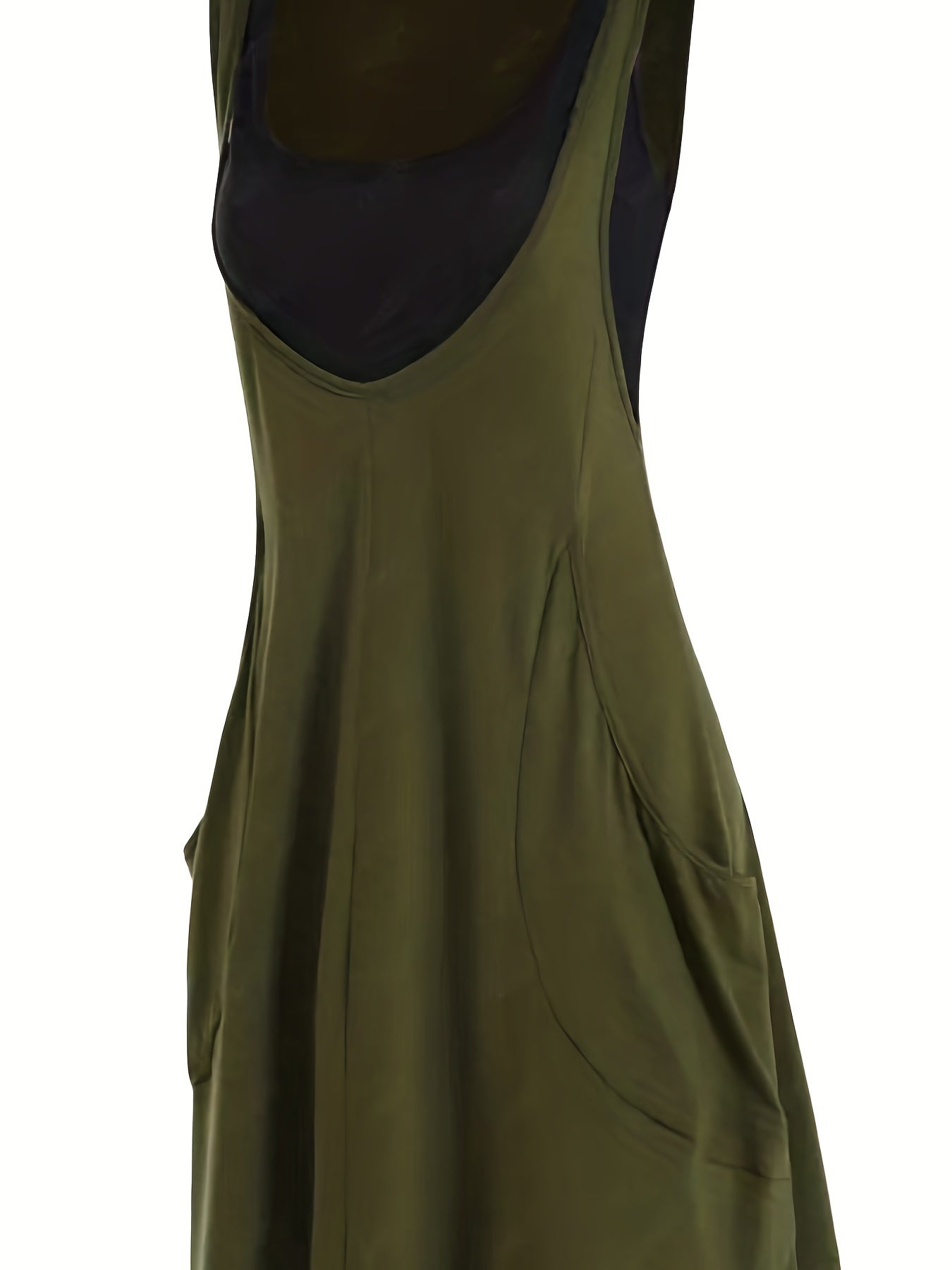 Casual Two-piece Set Scoop Neck Dress & Tank Top