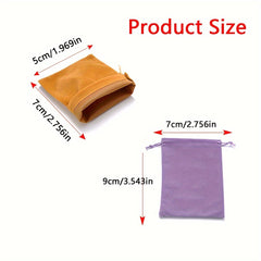 10Pcs Velvet Drawstring Pouches 5x7 7x9cm Jewelry Gift Bags