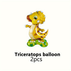 2pcs Standing Dinosaur Aluminum Balloon Birthday Party Decoration