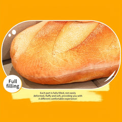 Bread Plush Toy Office Chair Cushion Funny Lazy Half Surround Cushion