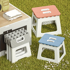 1pc Folding Stools Plastic Portable Outdoor Small Stools Household Benches