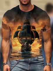 Men's 3D Graphic T shirt for Summer Outdoor Activities