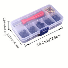 61pcs Automotive Tools Tire Wrenches Valve Covers Core Removal Maintenance