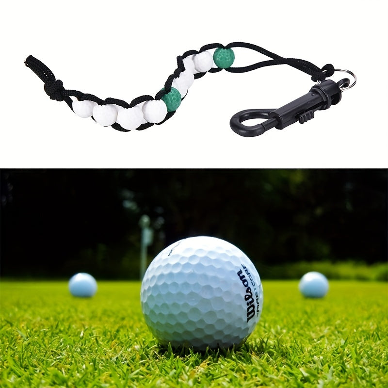 Golf Stroke Score Counter Plastic Ball Beads Putt Counter Key Chain