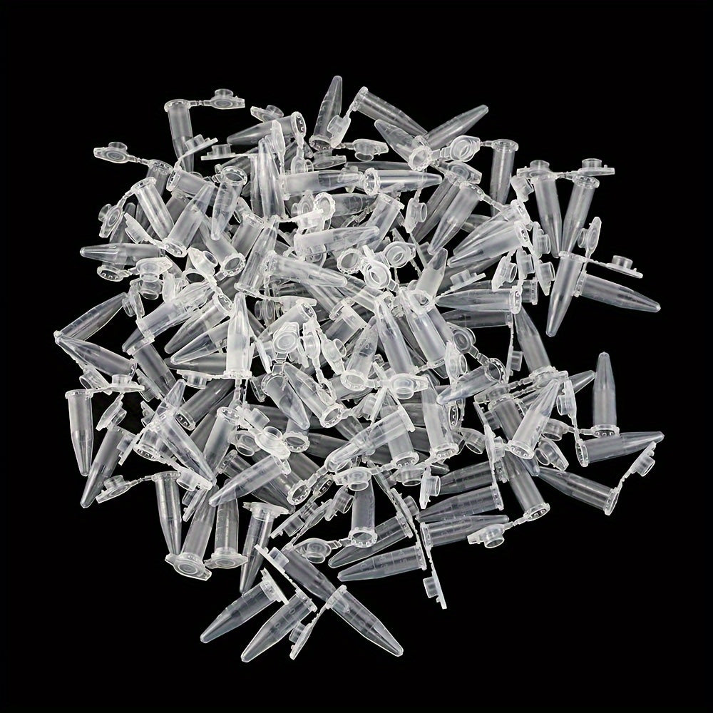 100pcs Microcentrifuge Tubes 0.2ml 0.5ml 1.5ml Snap Cap Test Tubes