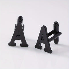 Alloy Cufflinks For Men With Shirts - A-Z English Letters