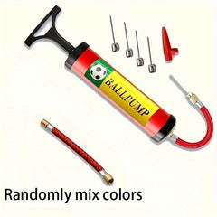 Portable Air Pump with Needle Nozzle and Extension Hose for Inflatables