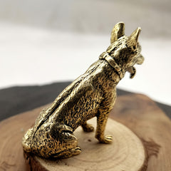 Brass Military Dog Wolf Husky Animal Model Metal Crafts