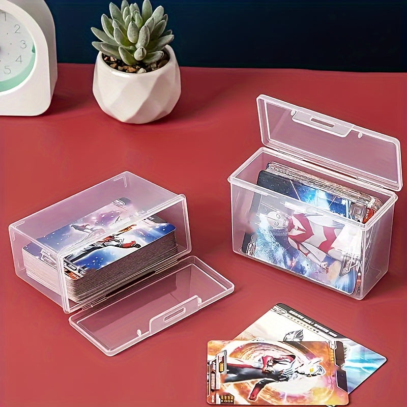 Clear Playing Card Box Deck Case Two Poker Images NO Cards Christmas Gift