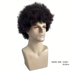 Short Afro Curly Men Wig 70s Party Hair