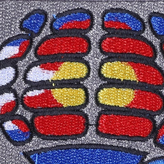 2pcs Embroidered Square Frame Vase Patches Ironing Cloth Stickers For Girls