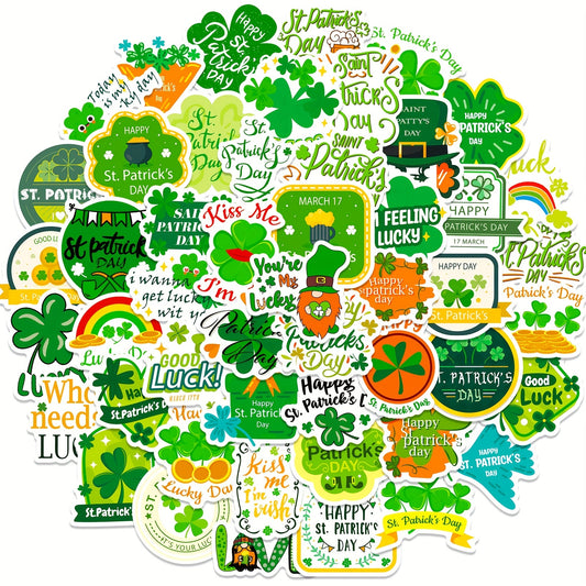 50pcs DIY Graffiti Stickers Lucky Plants Style Stickers