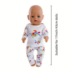 17inch Doll Clothing Unicorn Turtle Dinosaur Fashion Playhouse Toys