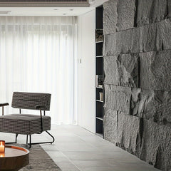 Lightweight Cultural Brick Mushroom Stone Wall Tiles Hotel Villa Decor