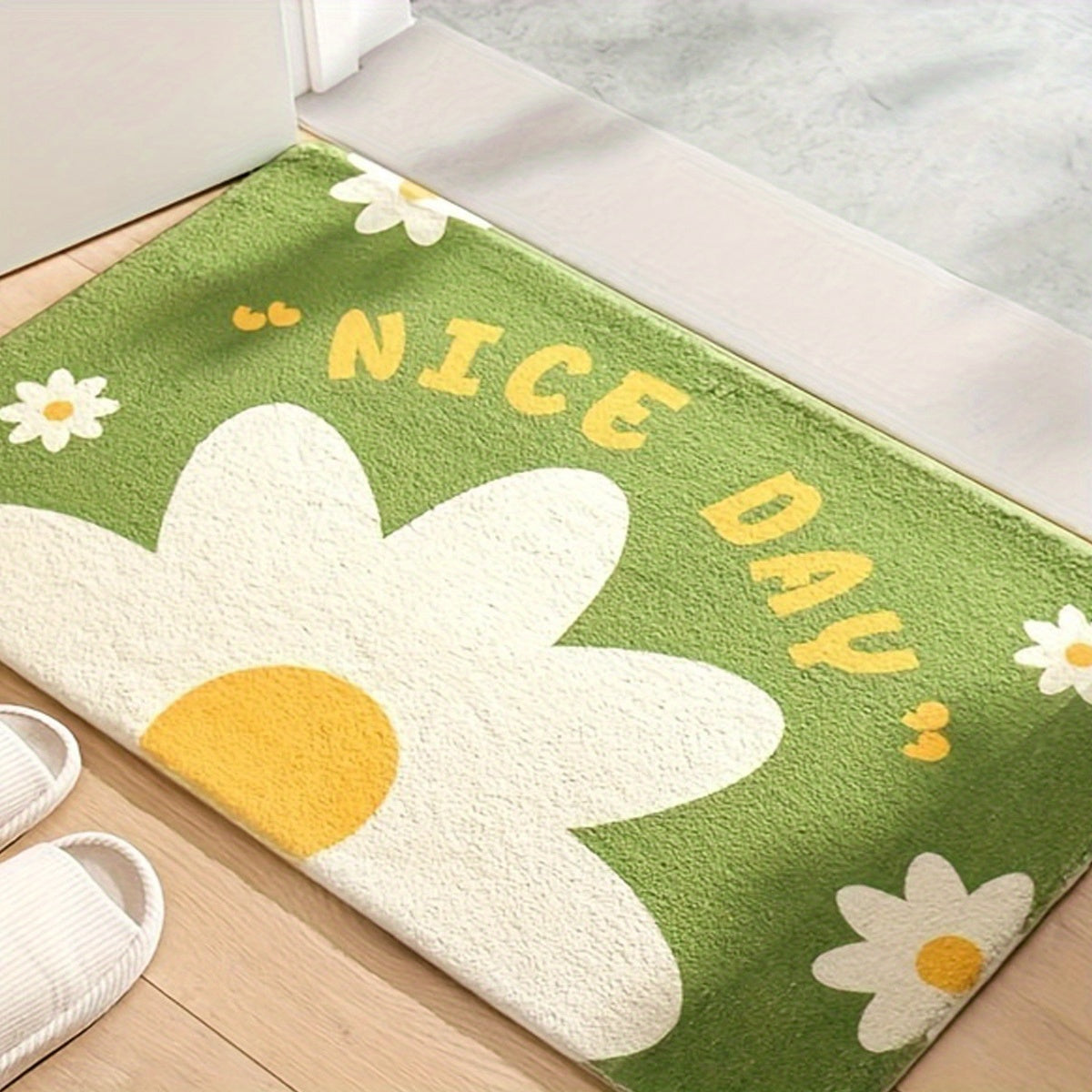 Cartoon Water Absorbent Bath Mat Soft Quick Drying Cashmere Carpet
