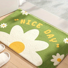 Cartoon Water Absorbent Bath Mat Soft Quick Drying Cashmere Carpet