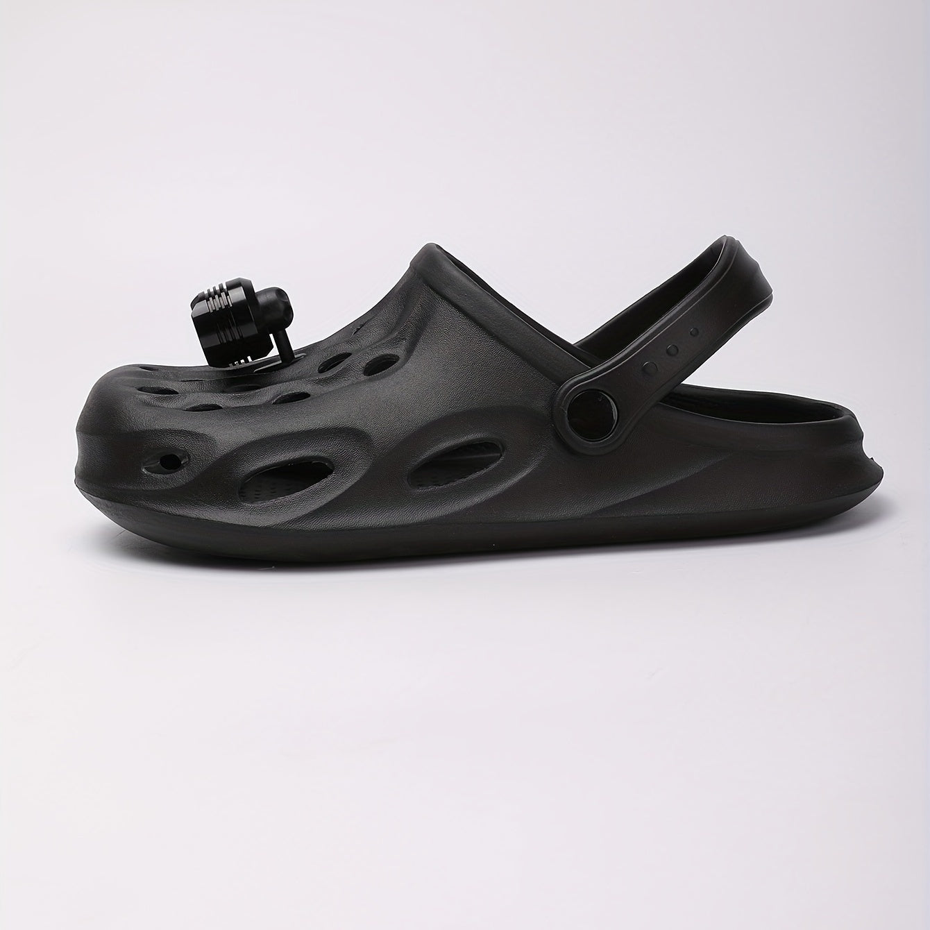 Men's Breathable Non Slip Clogs With Night Light Charm