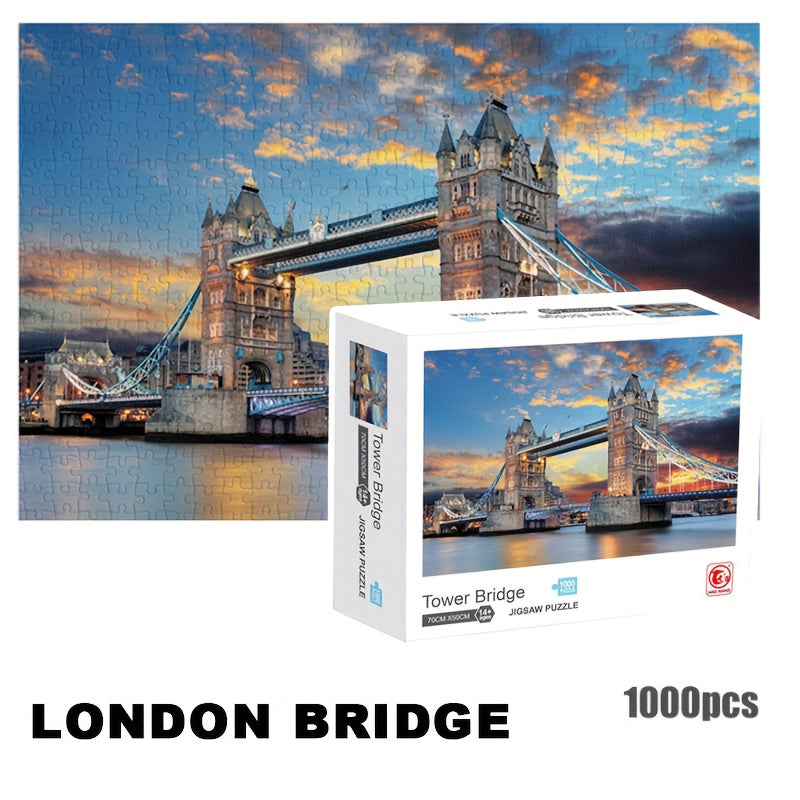 1000pcs Ancient Map Famous Paintings Jigsaw Puzzle Toy