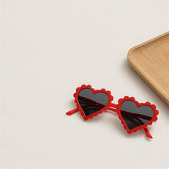 Kids Heart Shaped Sunglasses - Vintage Style