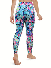 Geometric Print Skinny Leggings Stretchy Casual Leggings