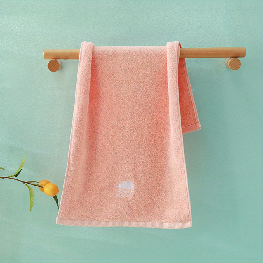 Cartoon Weather Embroidered Hand Towel Soft Skin-friendly Face Towel