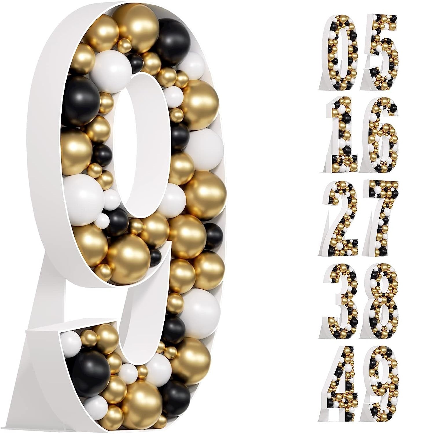 3D Board Digital Modeling Birthday Letter Balloon Box Decoration