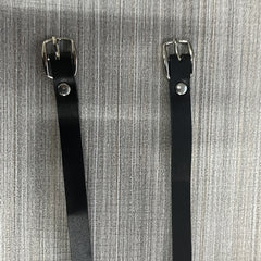Gothic Double Row Circle Choker with Pin Buckle