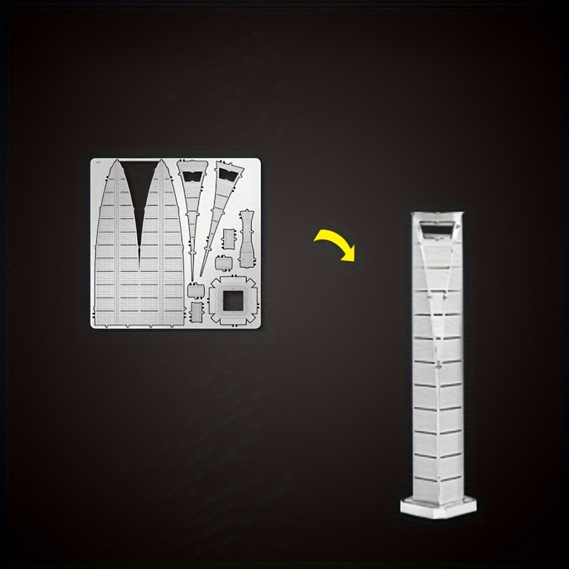 Shanghai Financial Center 3D Metal Puzzle Model