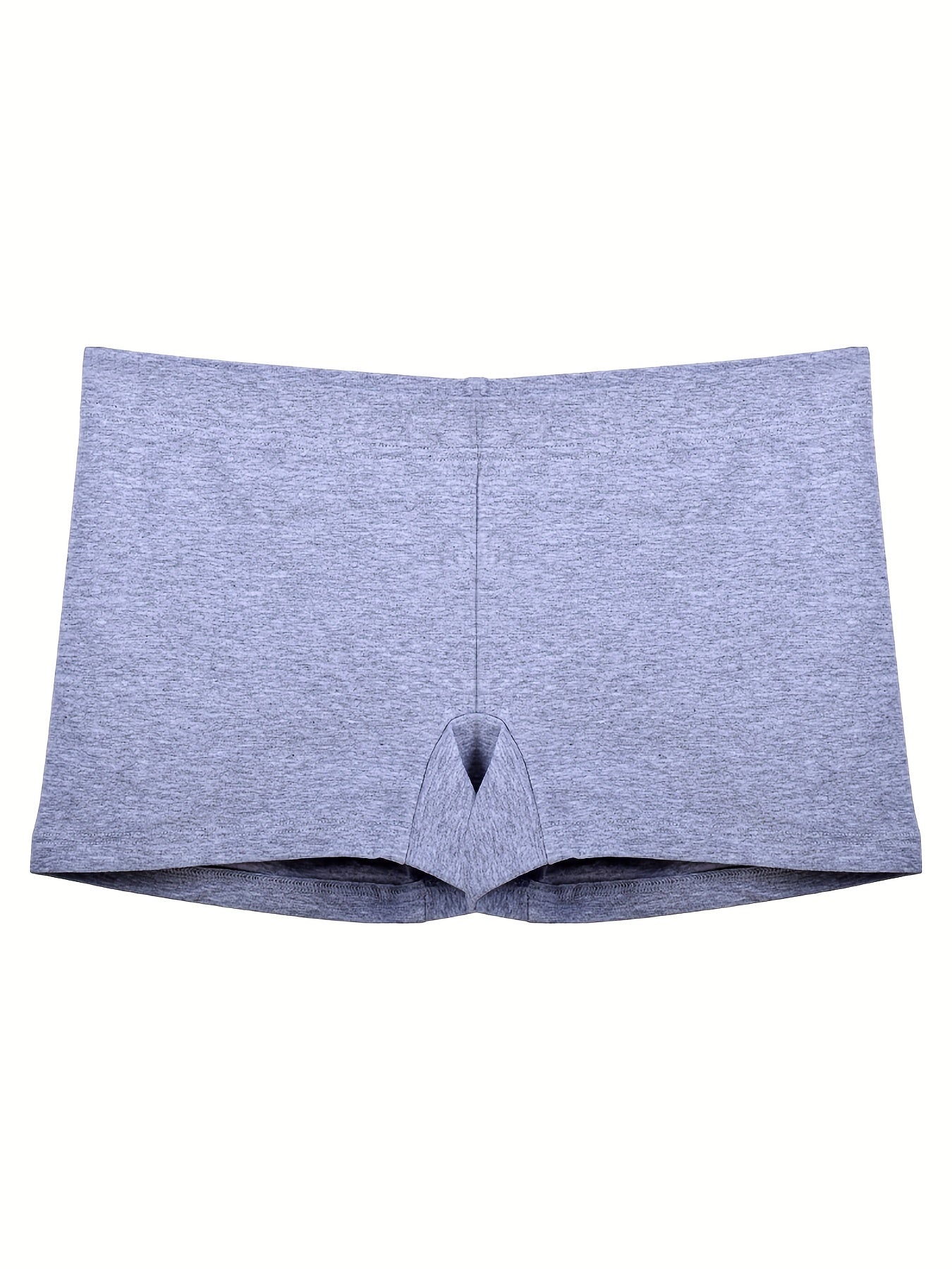 3pcs Solid Boyshort Panties Soft & Comfortable Stretch Panties