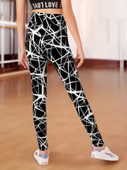 High Waisted Yoga Pants Leggings Girls Elastic Pants for Yoga Running Gym