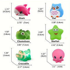 Light Up Bath Toys Set Colorful Educational Play Toys for Kids Perfect Gift