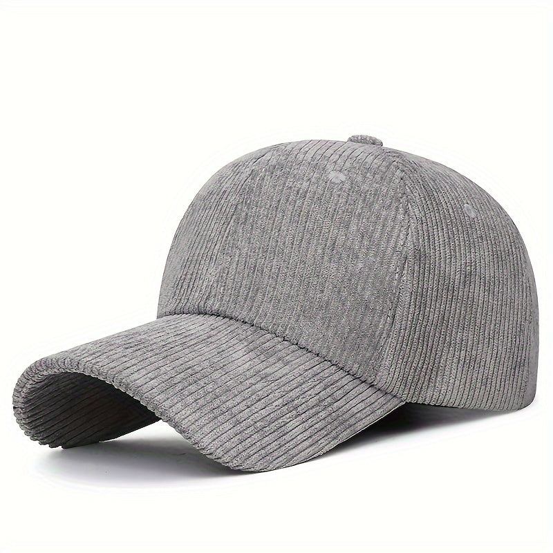 Corduroy Baseball Cap Casual Sun Hat