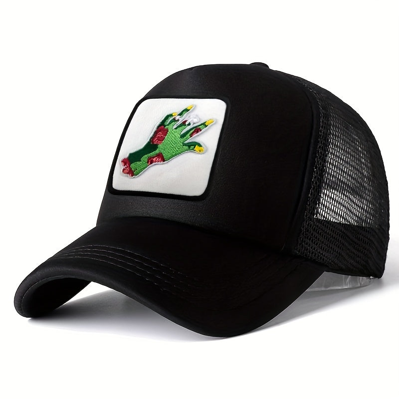 Halloween Element Embroidered Pattern Peaked Hat Baseball Cap