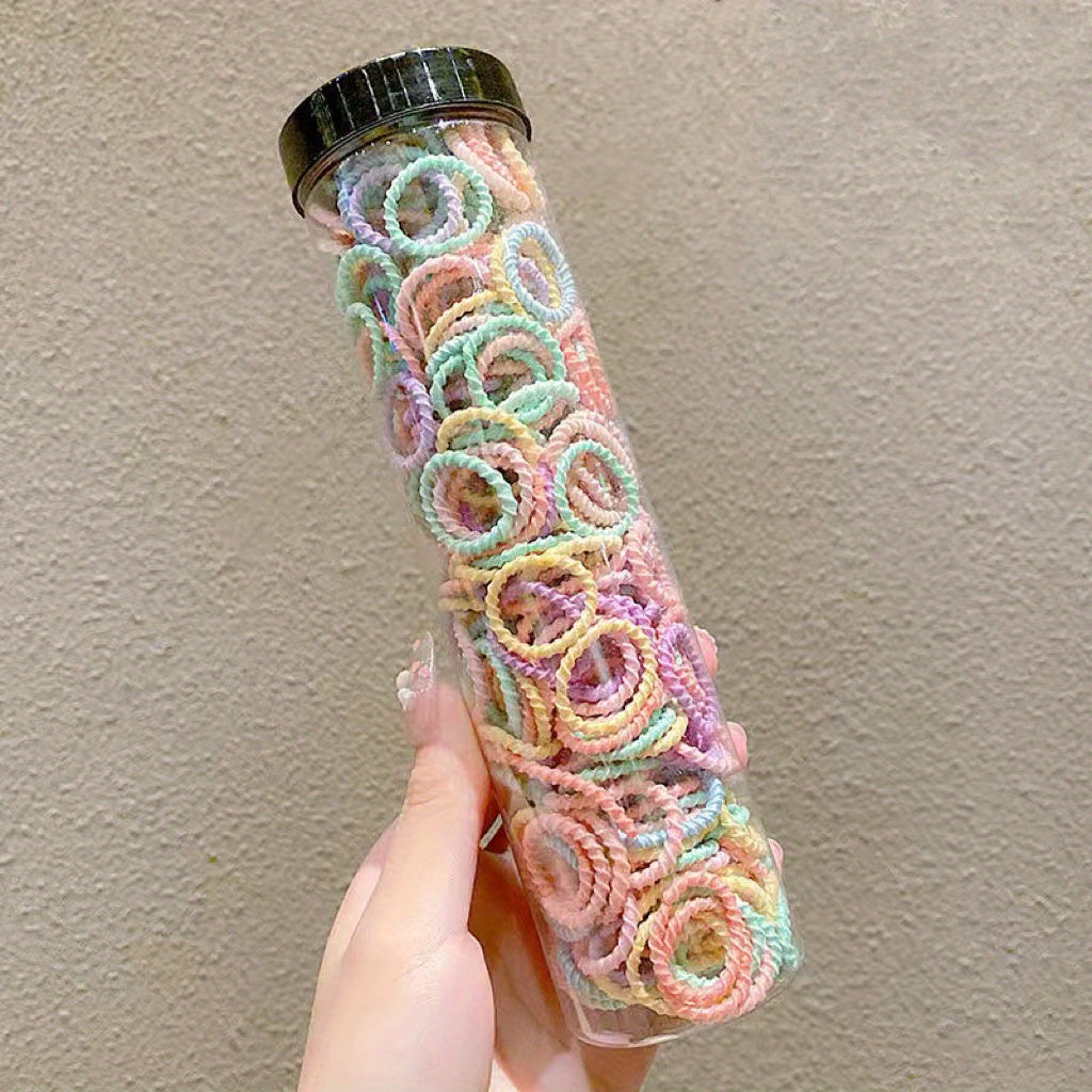 300pcs Colorful Hair Bands Hair Ties Elastic Hair Accessories for Girls Kids