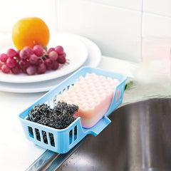 1pc Sponge Holder and Drain Rack for Organizing Kitchen