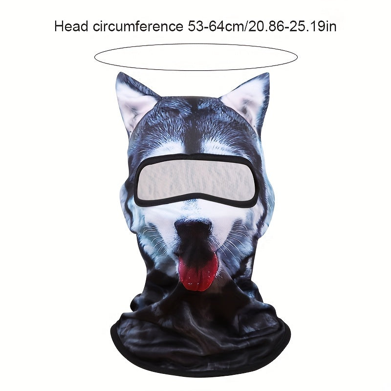 Men's Animal Balaclava Hat 3D Ear Breathable Sunscreen Full Face Mask