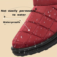 Women's Waterproof Snow Shoes Comfortable Winter Ankle Shoes