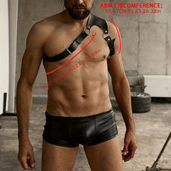 Men's Punk Body Chest Harness PU Leather
