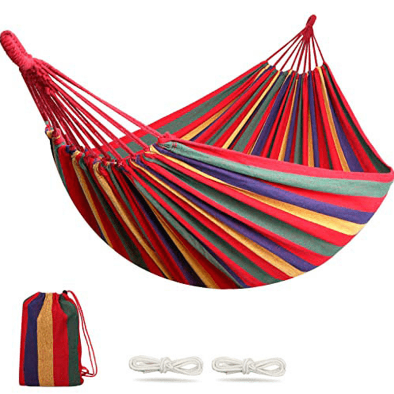 Durable Camping Hammock with Tree Straps