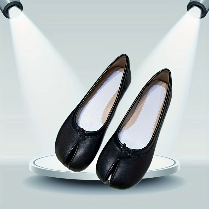 Women's Tabi Flat Square Toe Slip On Shoes Walking Flats