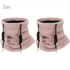 2pcs Unisex Neck Gaiters Windproof Balaclavas for Outdoor Cycling Brown