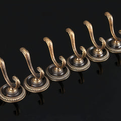 8pcs Vintage Double Hook Wall Hanging Coat Hook