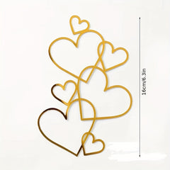 Heart Acrylic Cake Topper for Mother's Day & Anniversaries