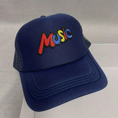 MUSIC Embroidery Couple Trucker Hat Baseball Cap